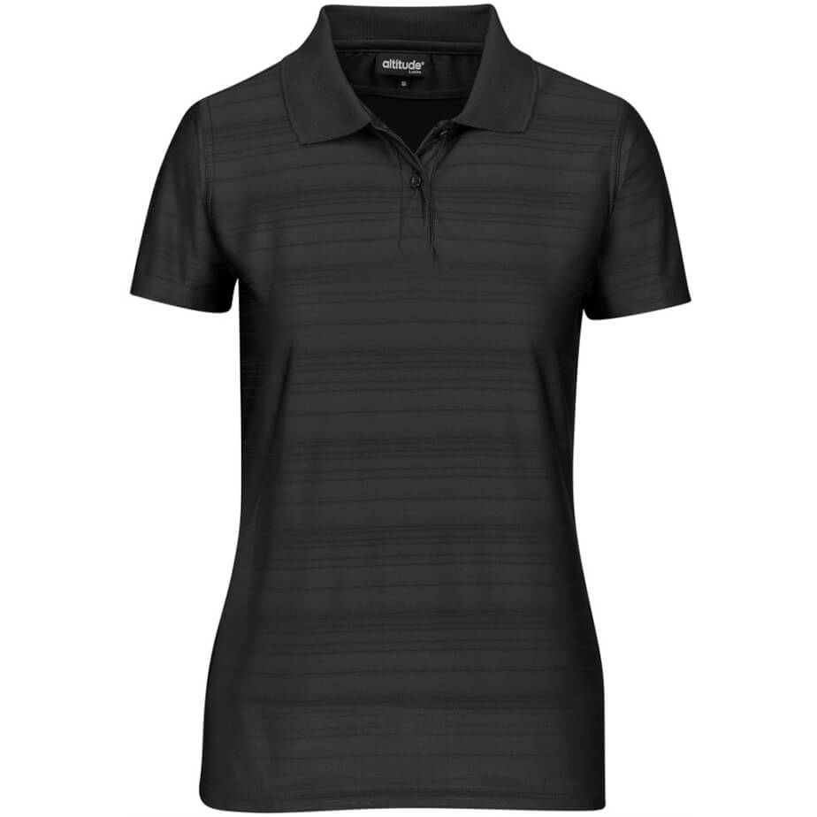 Ladies Milan Golf Shirt Black